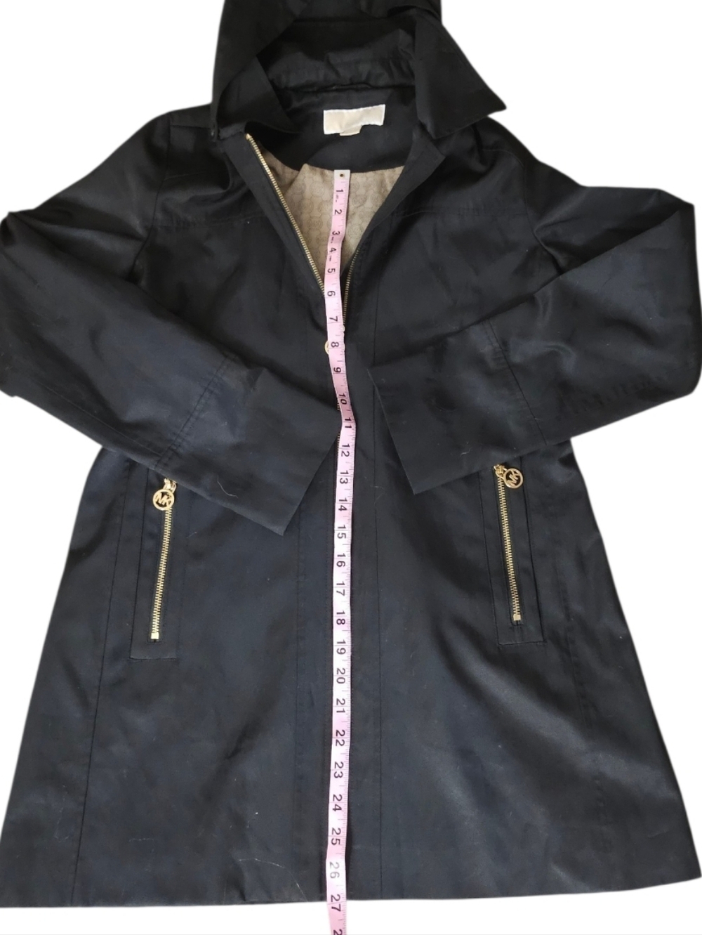 Michael Kors SM Women's Black Raincoat - Picture 8 of 15